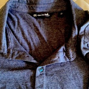 Travis Mathew golf shirt/ polo- heather blue